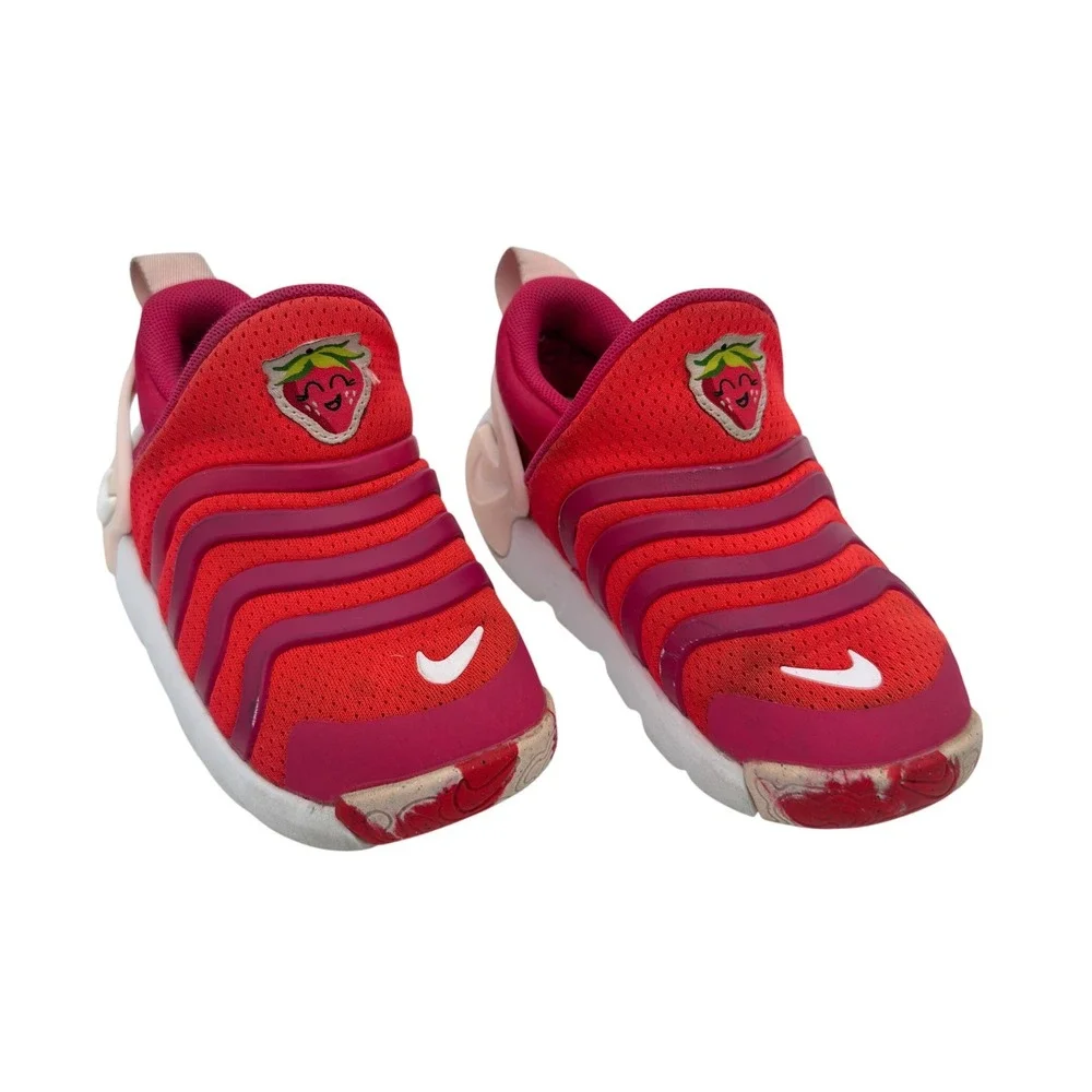 Nike Dynamo‎ Go Toddler Sneakers Strawberry Pink Red Slip-On Size 10C
